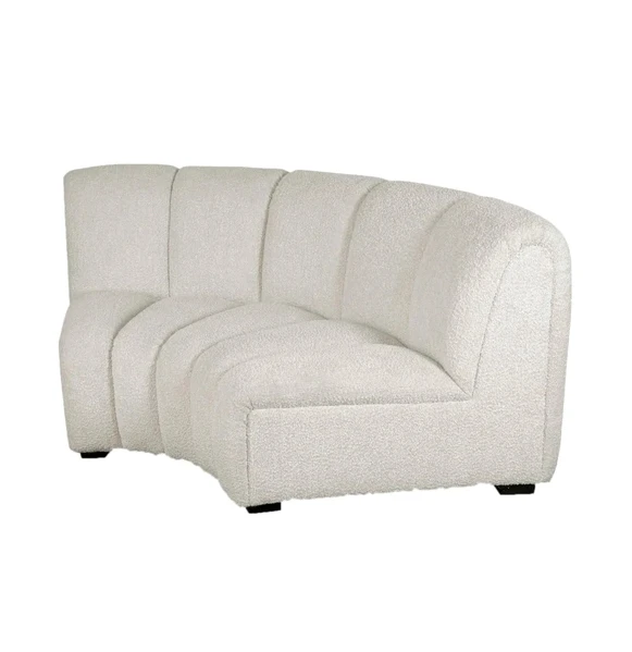 High end velvet modern fat round sofa day bed C shape huge sofa for villa furniture