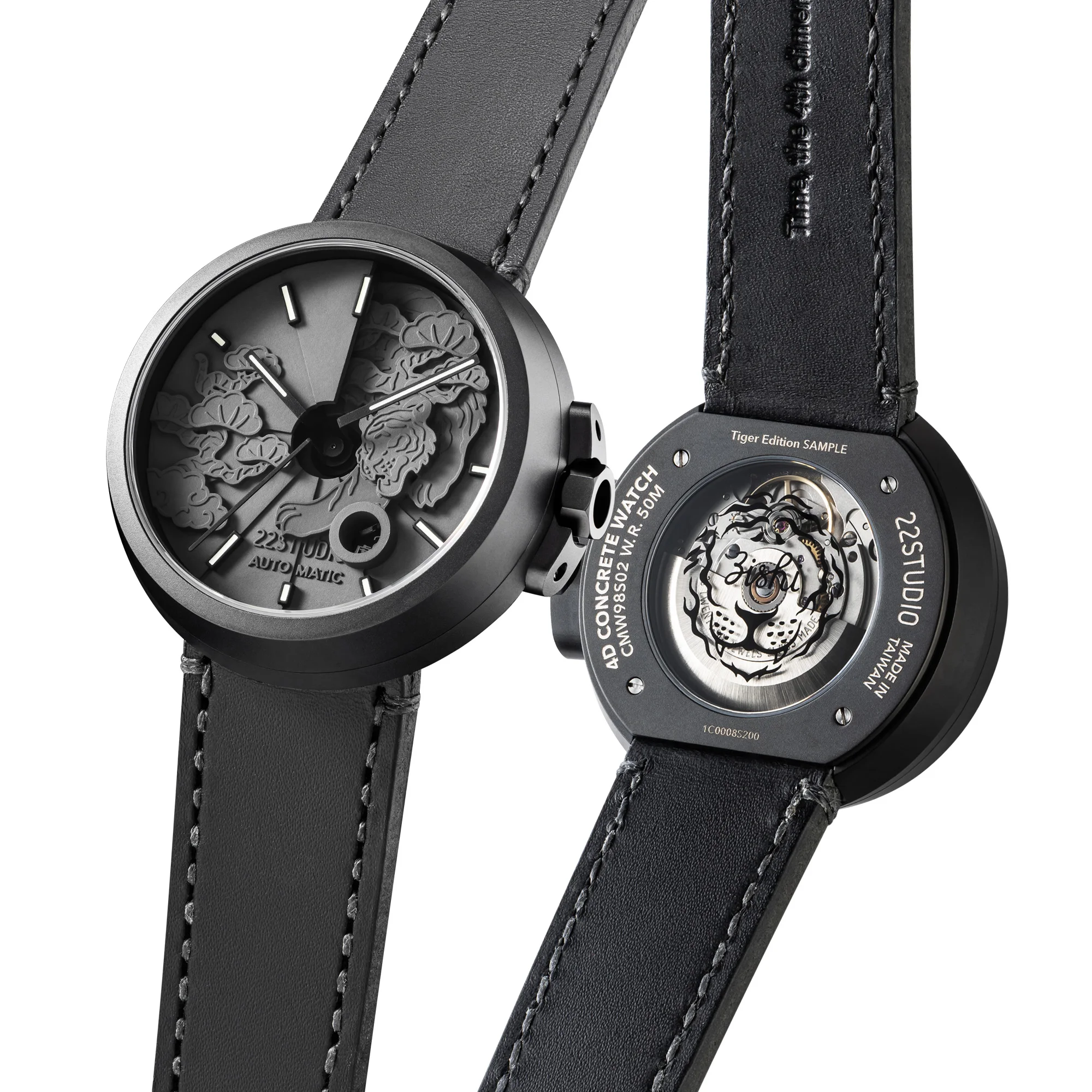 2022 Tiger 22 года студийные механические часы Shadow Edition круглые автоматические