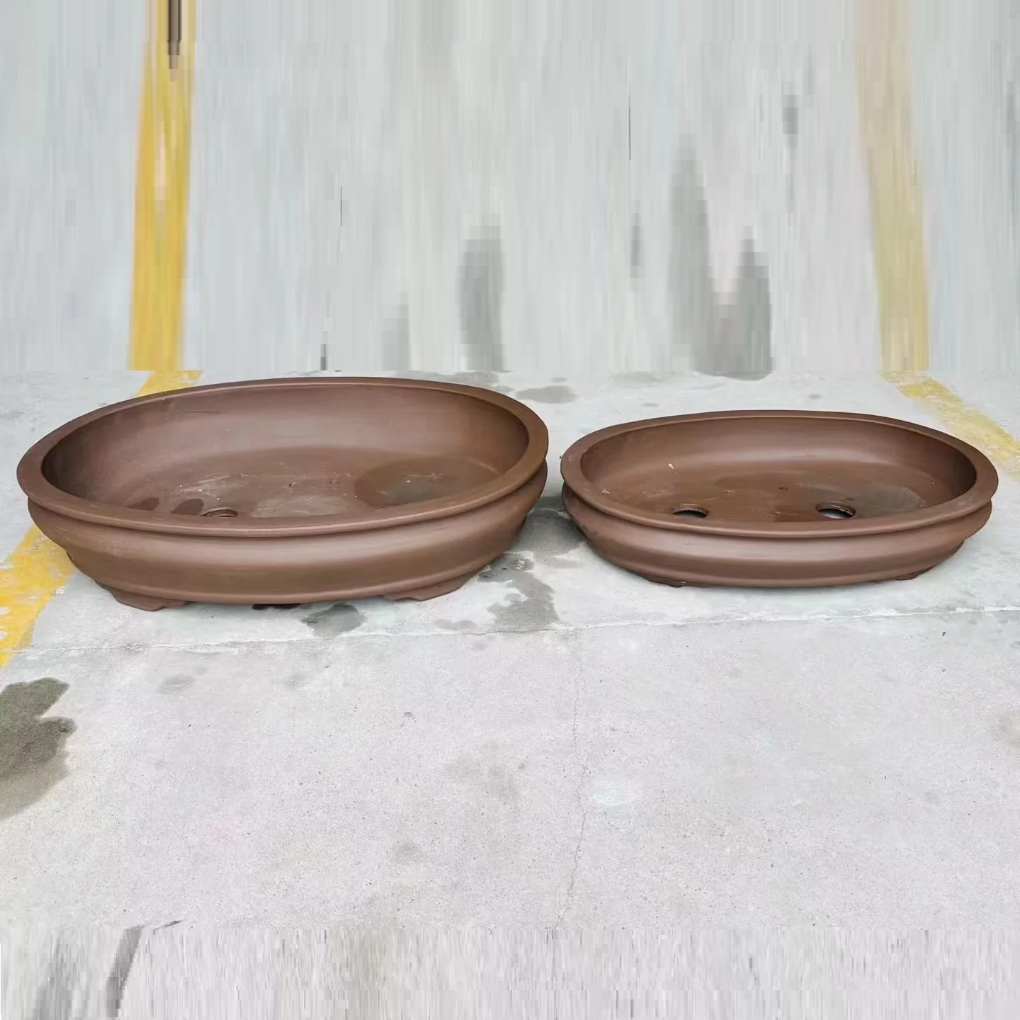 Big oval bonsai pot for bonsai forest