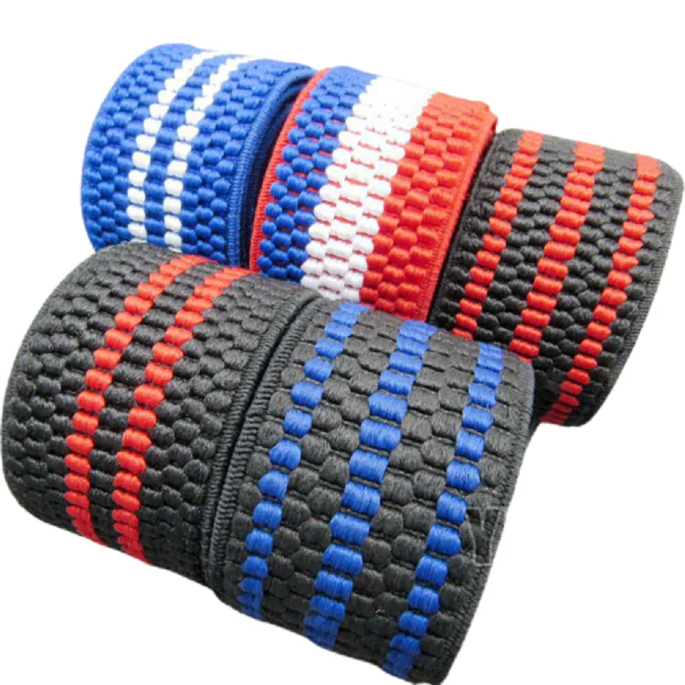 
Factory Price High Quality 4cm Durable Corn Pattern Rubber Elastic Band Decorative belt Clothing Accessories for Home Textile 