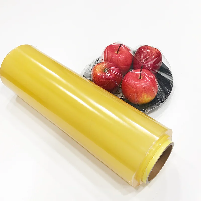 Manufacture food wrapping pvc film stretch cling film food grade jumbo roll