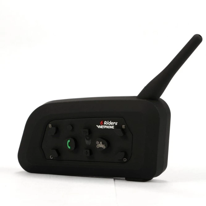 High Quality EJEAS V6 BT Wireless Headphones 1200M Intercom Range 6 People Intercom Headphones Designed for Motorcycle Helmets