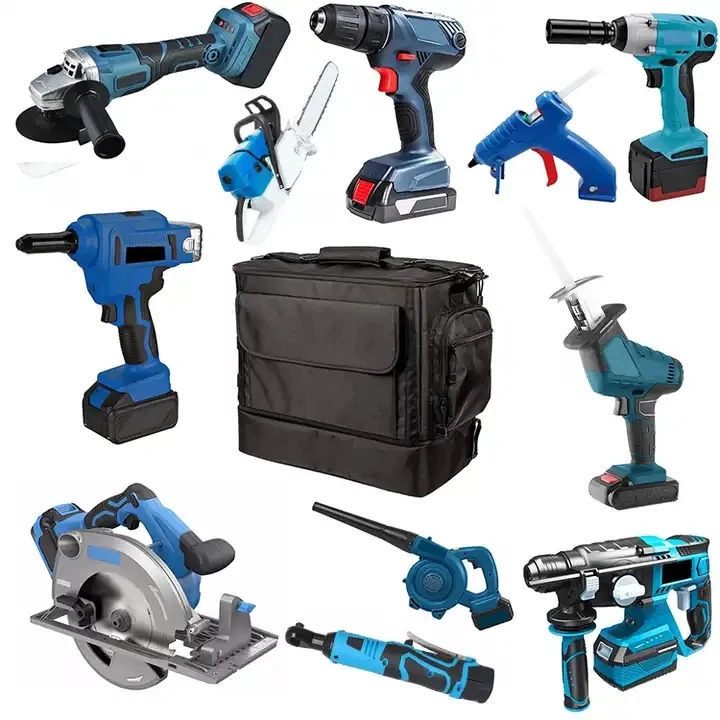 High-quality 18v 20V Battery Power Tools Set Combo Cordless Drill And Hammer Tool 11 Piece Sets