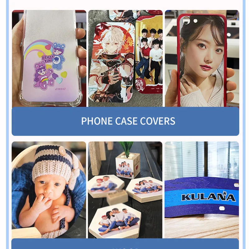 DOMSEM A4 Uv Flatbed Inkjet Printer cmyk+w Mobile Phone Case cover Glass pen Multifunctional Digital Uv Printer Printing Machine