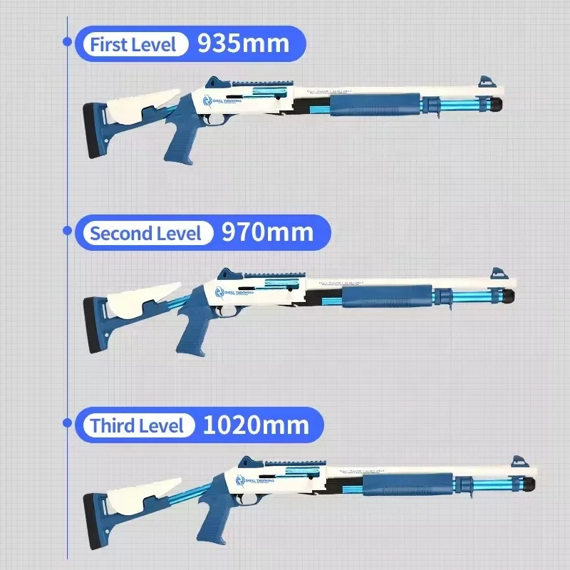 Shell Ejection Rifle Toy Gun Lever Action Soft Bullet Gun Foam Blaster with Protective Goggle for Teen Youth