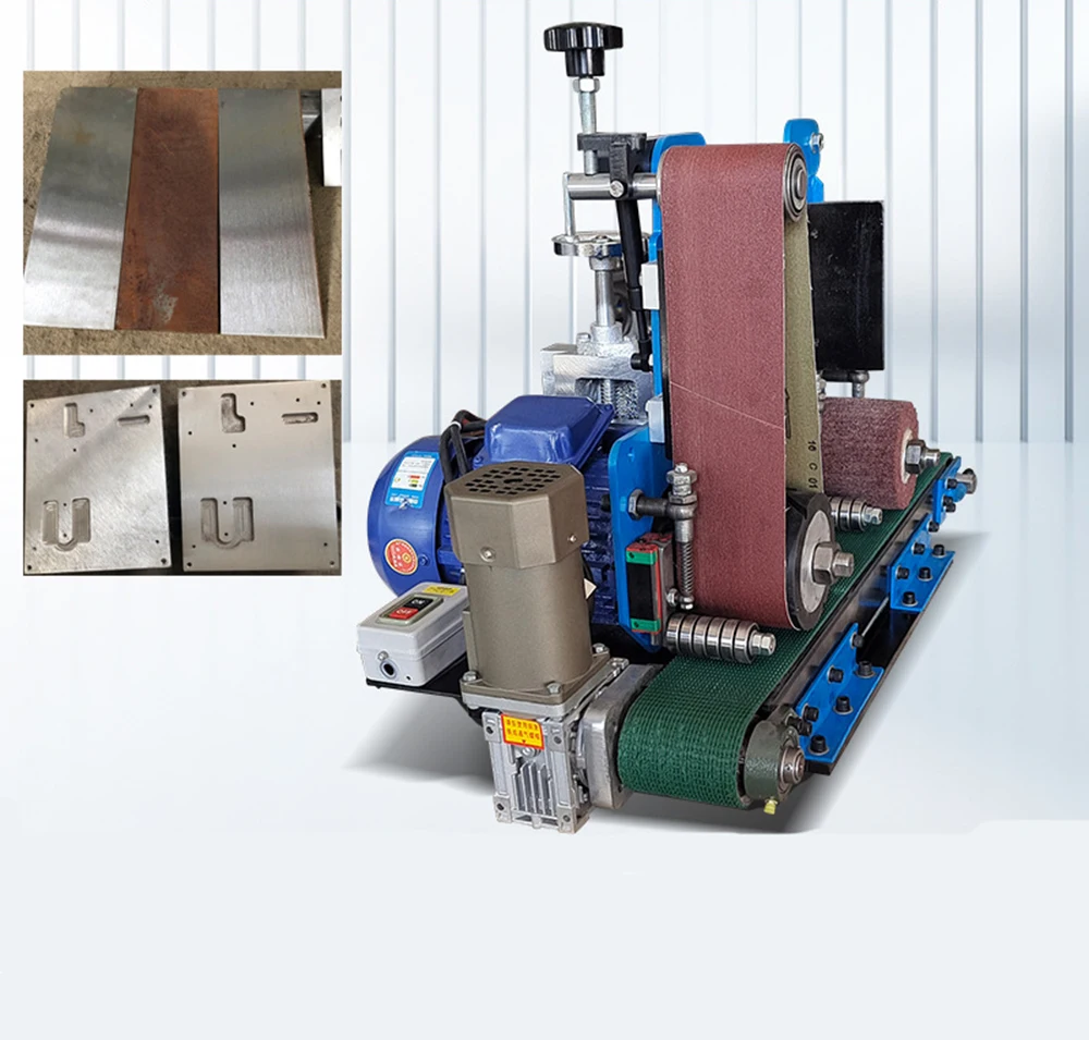 Small industrial brass sheet buckle metal plate surface polishing and buffing machine for small parts