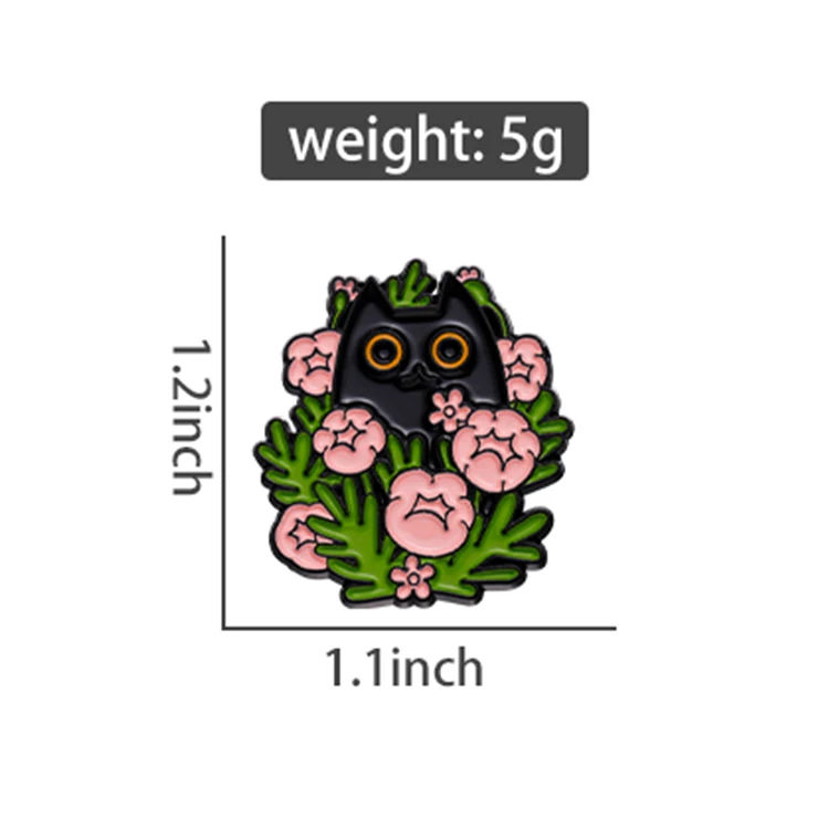 Cute Cat Fashion Pin High Quality Custom Manufacture 3D Metal Enamel Cartoon Badge Customizable Pins