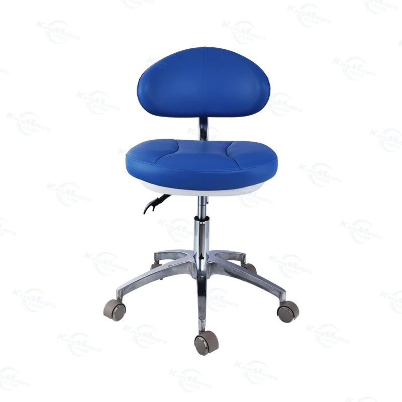 KX2324 Ergonomic Swivel Office Chair Doctor Chair Nurse Stool with Backrest Hospital Assistant Chair with Backrest