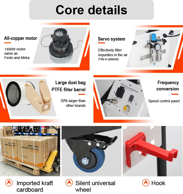 Car vehicle grinding vacuum cleaner dust extraction dry sanding machine sander