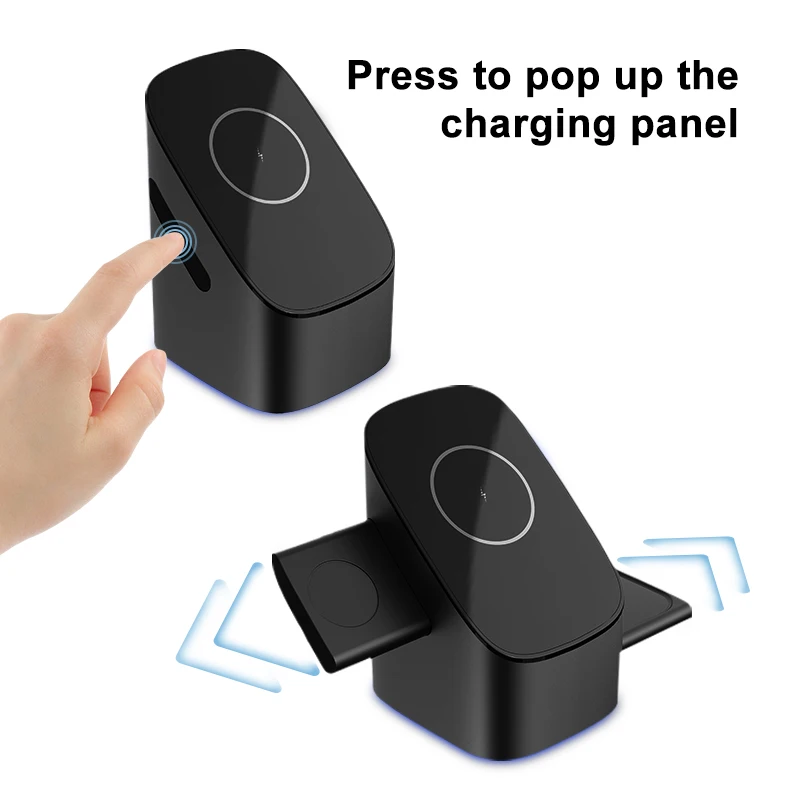 Pop Up 15 Вт 3in1 Беспроводная зарядная подставка складной 3 в 1 Магнит беспроводной телефон