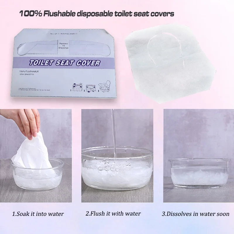Wholesale Export Travel Pack Disposable Portable Flushable Toilet Seat Covers Paper To Japan