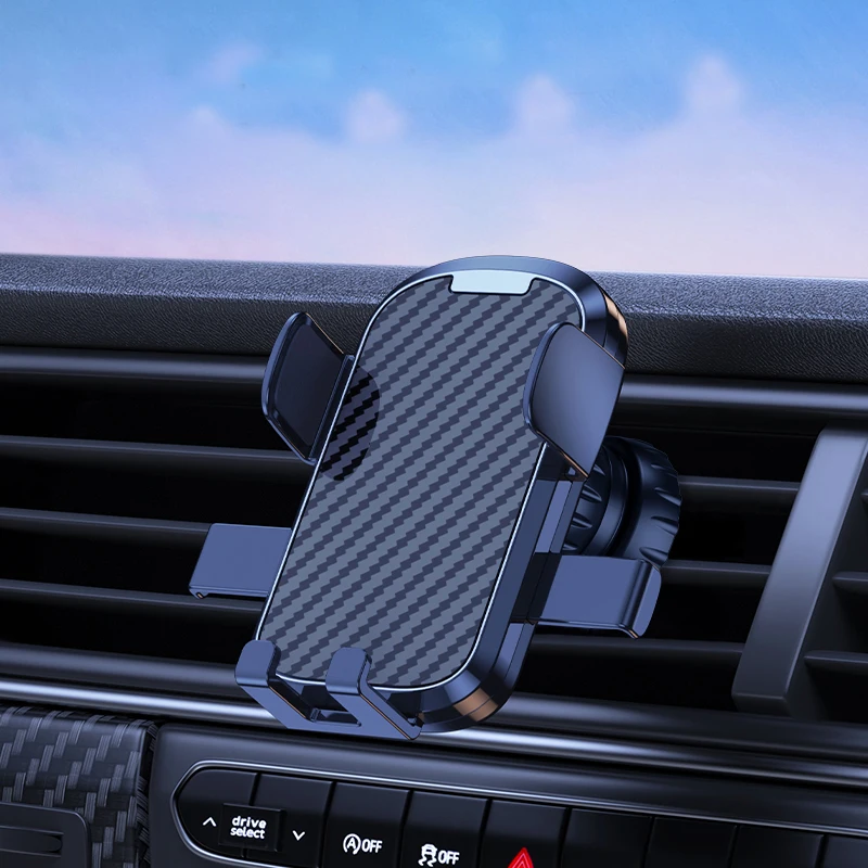 smart phone cell mobile holders bracket hook clip universal car air vent mount automatic block gravity phone holder