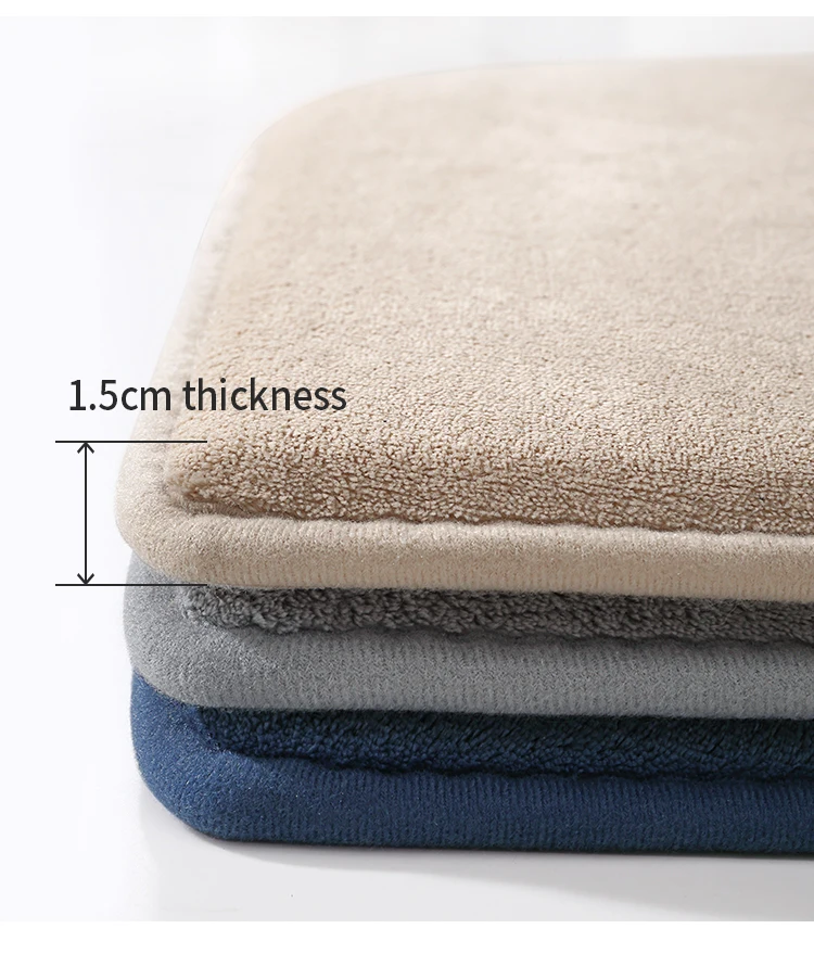 DAJIANG memory foam bath mats 3 pcs set rug sets mat Anti-slip quick dry bath mat cotton toilet carpet