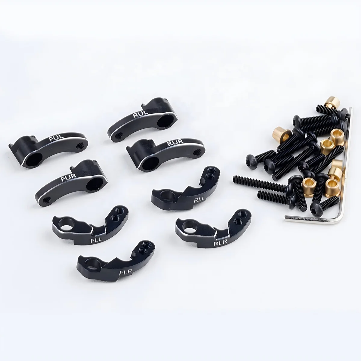 Adjustable Metal Mount Upgrade Lift Kit for 1/18 RC Traxxa s TRX4M Crawler Car