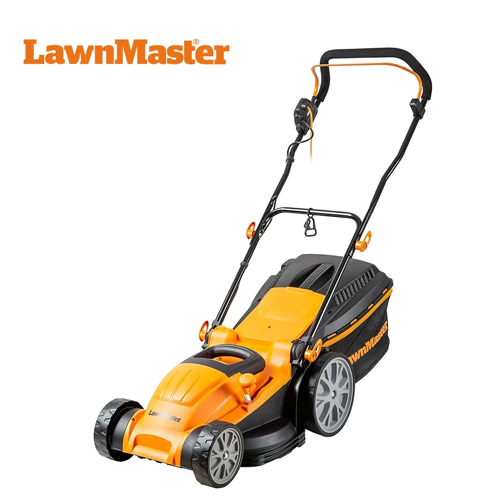Lawnmaster Профессиональный 1800 Вт Электрический ручной умный толкание, трава, колесо, газон, коробка для травы meb1840 м
