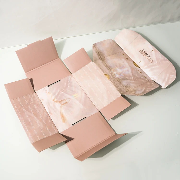 Custom gift box Full Color Print book cutout wrapper box Easy Fold Cardboard Book Mailer Boxes