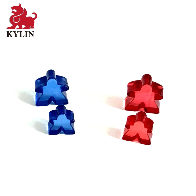 Hot selling customized plastic game pawns meeples for board game