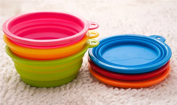 foldable silicone dog bowl