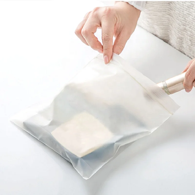 custom logo 100% biodegradable PLA waterproof zip lock bags ziplock bags compostable zipper bone bag for food