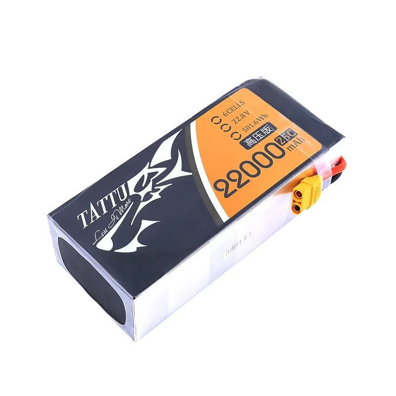Li-Polymer type 22000mah 22.2v 25C 6S quadcopter lipo battery pack for DJI Drones