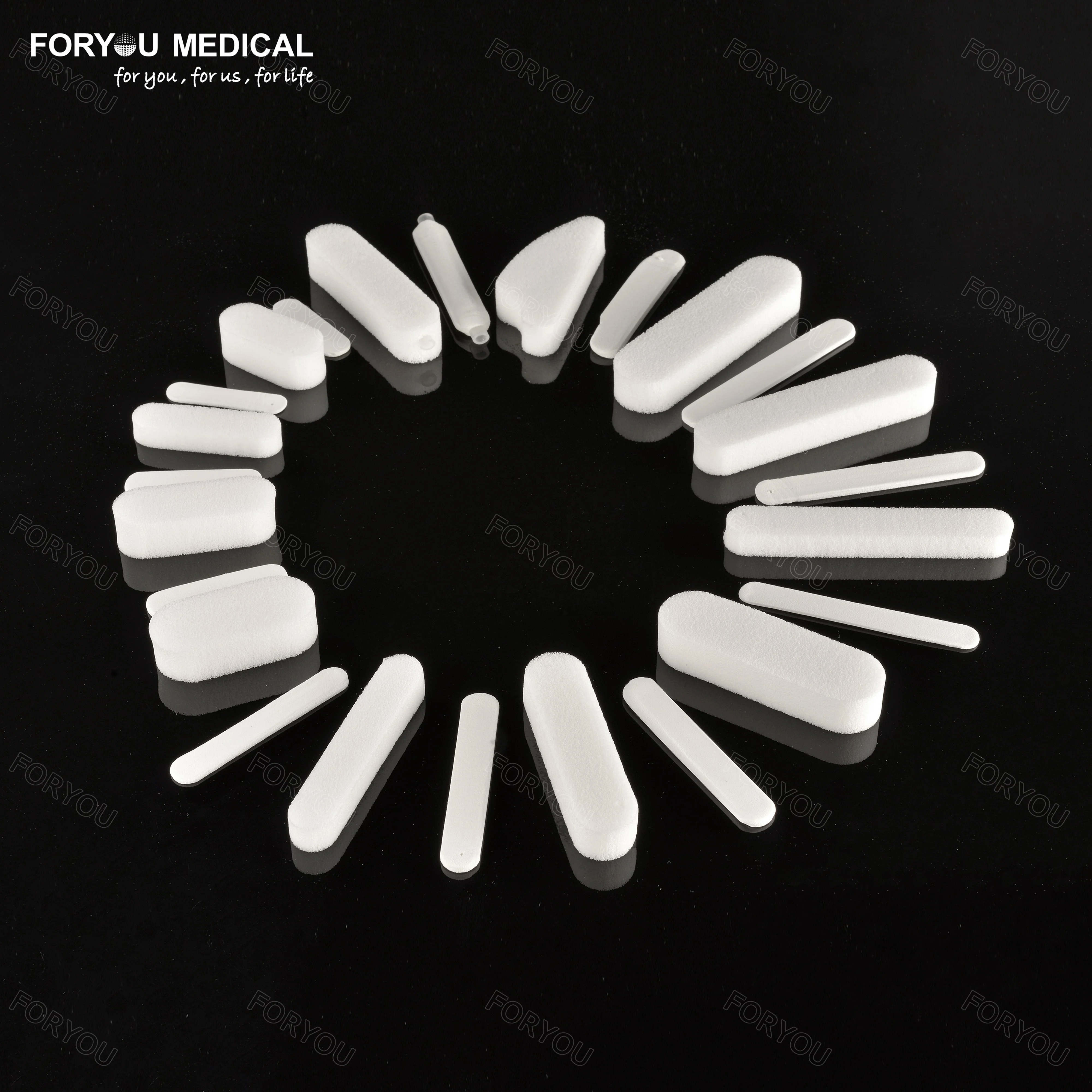 Medical PVA Nasal Dressing Sterile Hemostatic Sponge With Gauze