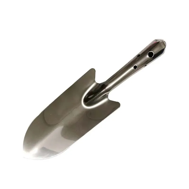 Stainless Steel Garden Shovel Planting Flowers Pot Digging Small Round Nose Iron Hand Garden Shovel