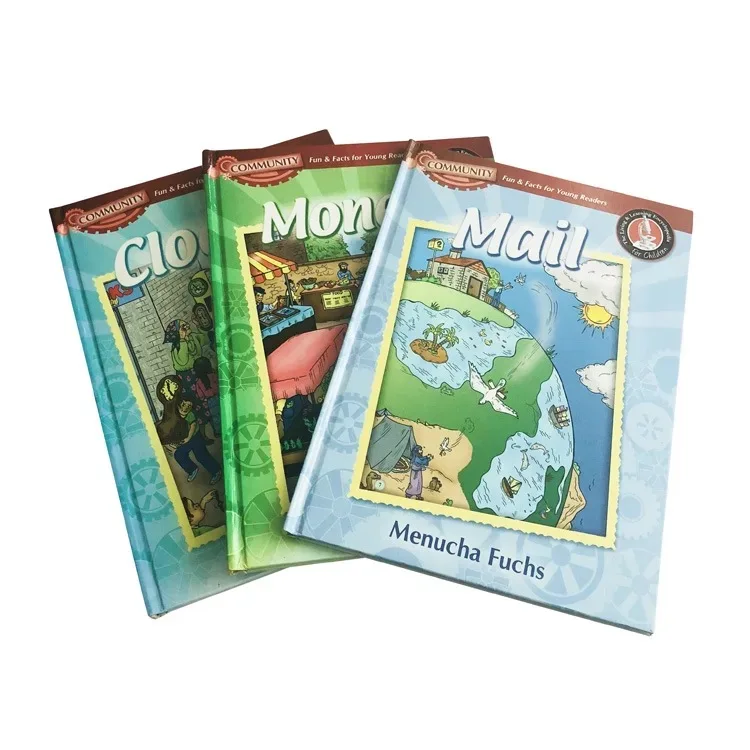 Custom Full Color Printed English Illustration Picture Kid Story Book Children Hardcover Comic Book