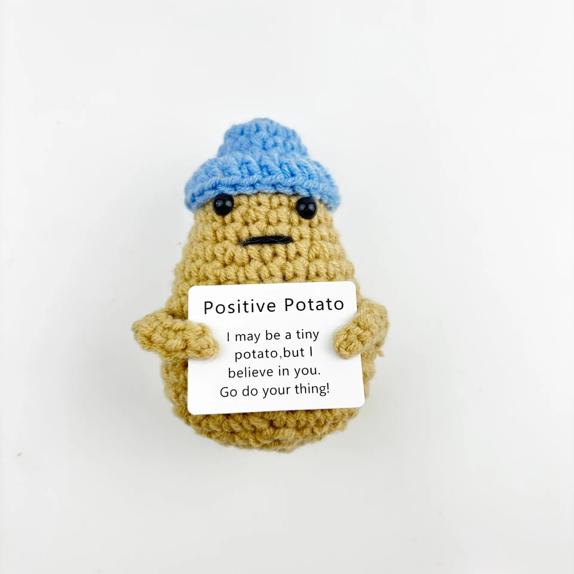 Горячая шерстяная вязаная мини-забавная позитивная кукла-кукла