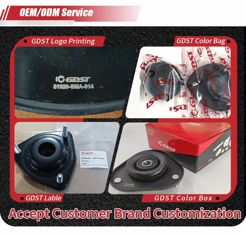 GDST OEM ODM Customized 5085461AB Top Front Alxle Auto Rubber Strut Mount Front Strut Shock Mount for JEEP COMPASS DODGE CALIBER