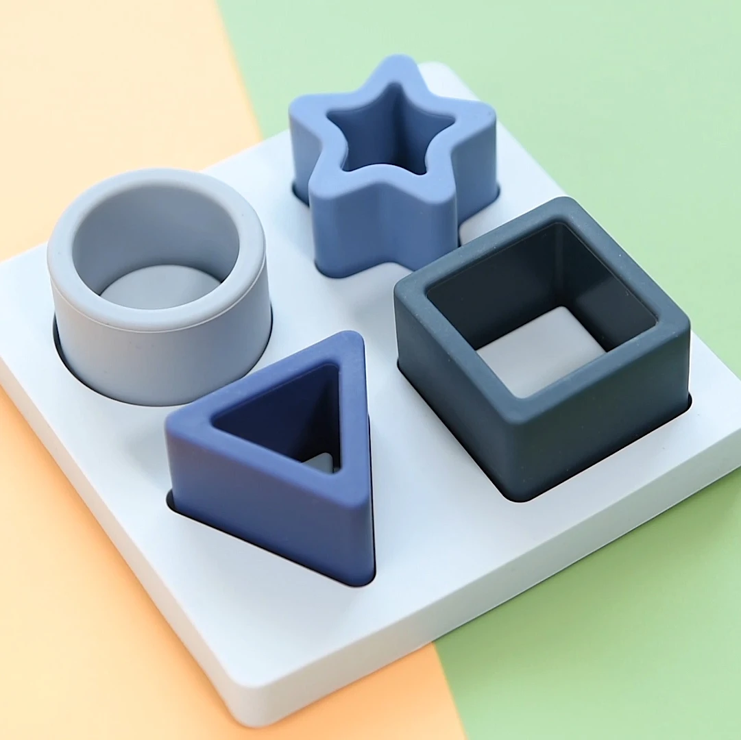 Montessori Toy Family Interaction Kids Jigsaw 3D Digital Geometric Puzzle