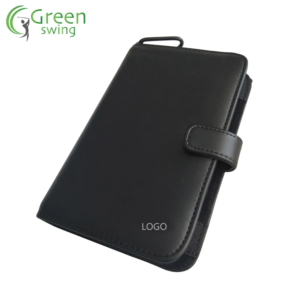 Custom Golf Score Card Holder Note Book Golf Gift Set With Pen And Golf Tees