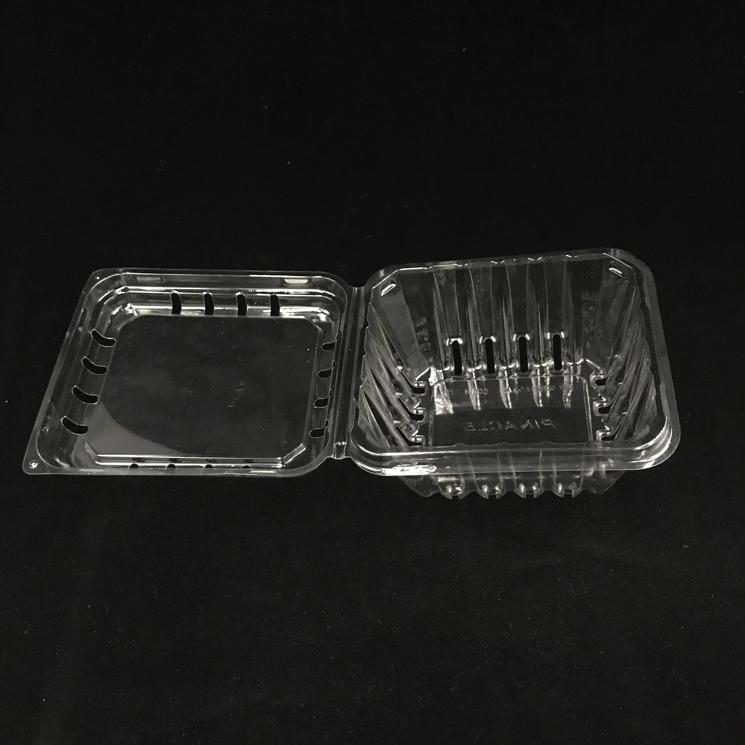 Disposable Plastic Food Fruit Box Packaging Plastic  Transparent Boxes