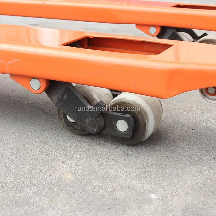 Heavy Duty Manual Hydraulic Forklift Truck Tools Double-Sided Feature for Warehouse and Factory Use Metallic Material