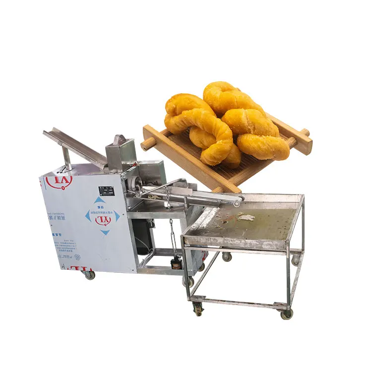 china supplier soft pretzel maker vacuum frying machine fried dough twist machine price
