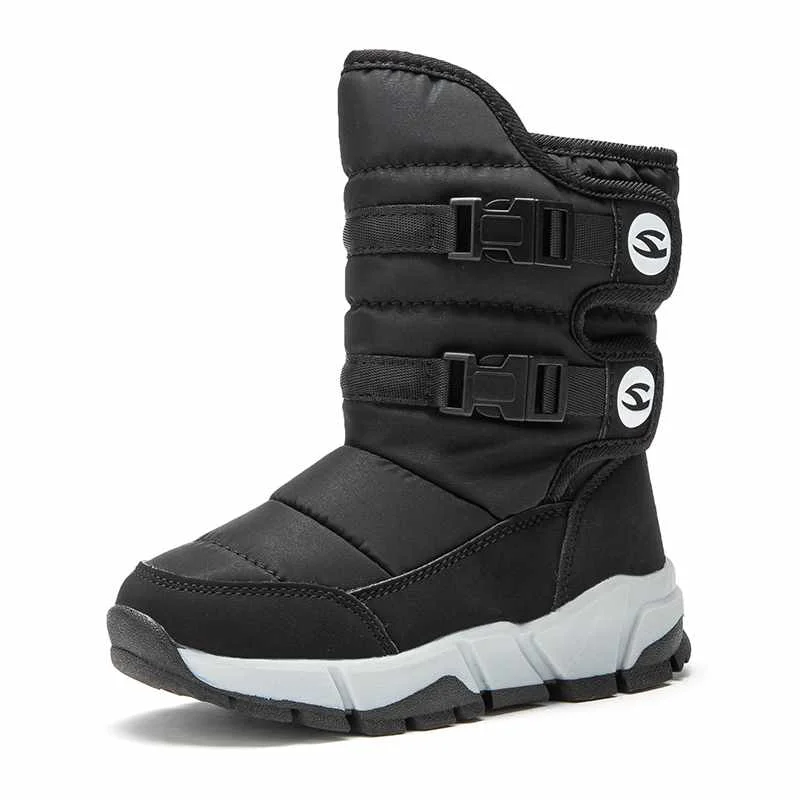 
HOBIBEAR New Children Waterproof Snow Boot Shoes Kids Children Shoes Winter Warm Ankle Winter Boots 