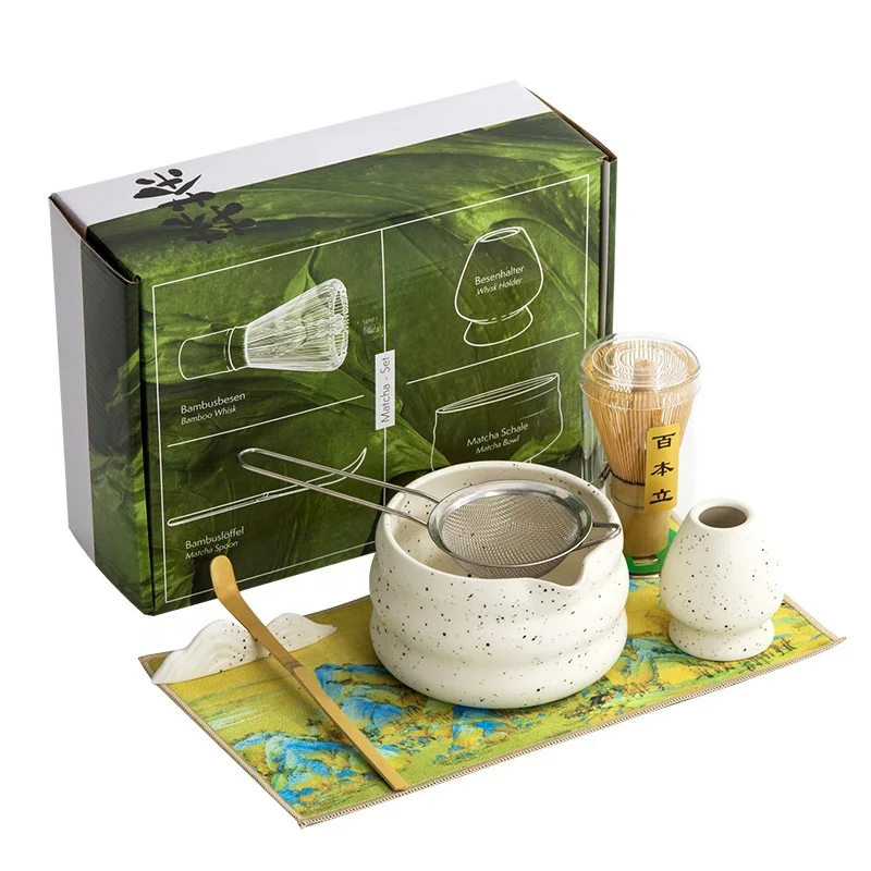 7pc japanese-style matcha tea tools set