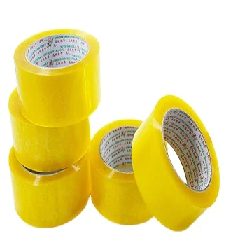Waterproof Adhesive BOPP Gum Tape 5m Transparent Carton Packing Tape with Printed Logo China Offered Rubber Carton Package Box
