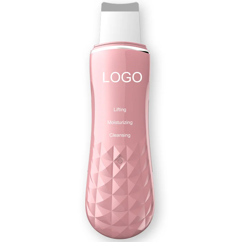 Beauty personal care vibrate deep face cleaning peeling spatula device ems facial sonic skin scrubber ultrasonic