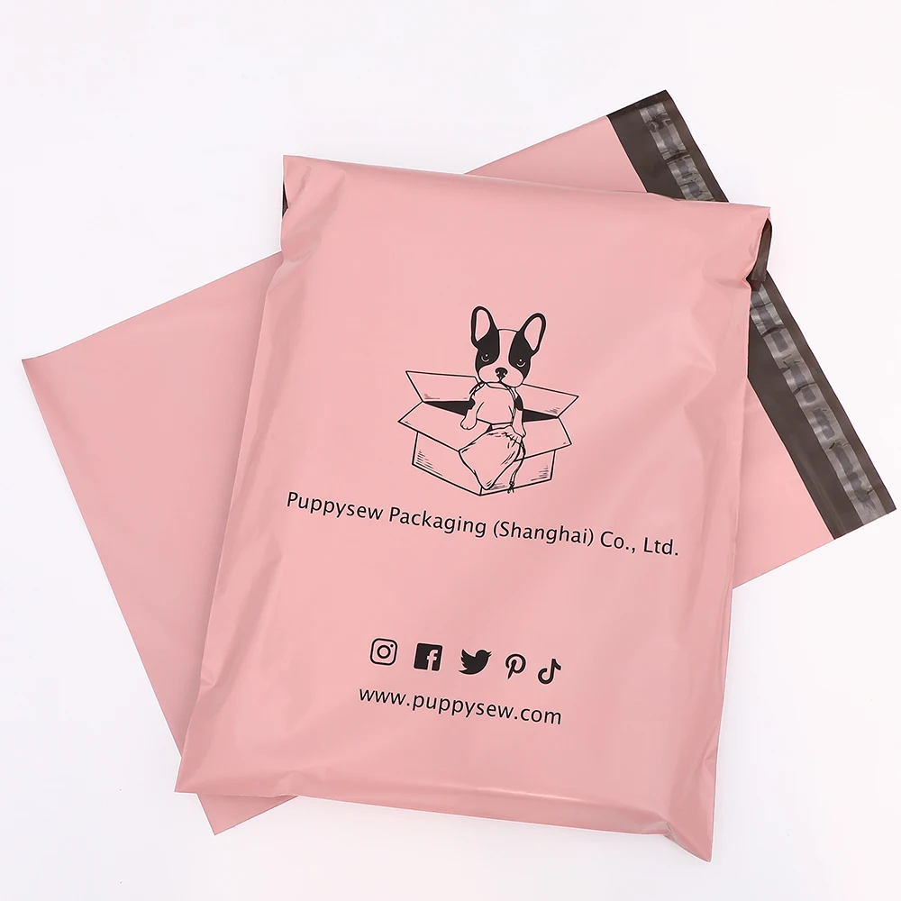 14x20inches Pink Poly Mailer Ready To Ship or Custom Logo Self Seal Plastic Shipping Bag Postage bag