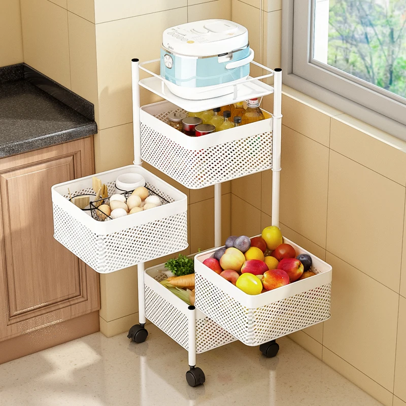Contemporary style  Kitchen Fruit and vegetable basket rack storage holder rack spice rack
