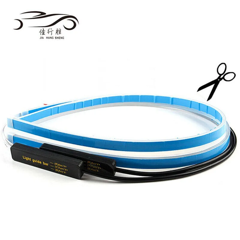 Лидер продаж, новейшая СВЕТОДИОДНАЯ лента RGB 1,2 м с динамическим тормозом и поворотным сигналом, Автомобильный задний фонарь