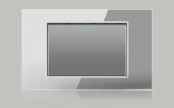 118 Grey American Standard Japanese Canada Brazil Thailand Wall Switch Socket Crystal Glass Panel 2 Gang 2Way USB Socket