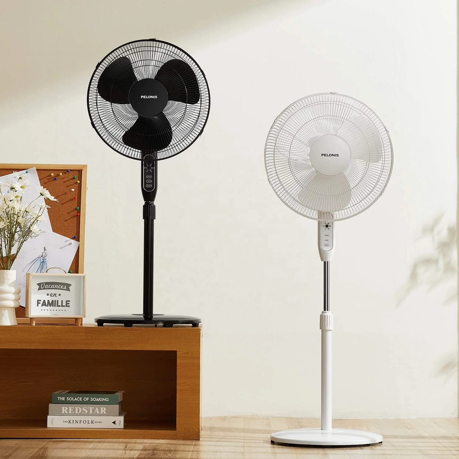 Practical Electric Fan Lifting Page Fan, Office Vertical Fan, Home Floor Fan Desktop Fan Saving Fan Oscillating standing Fan