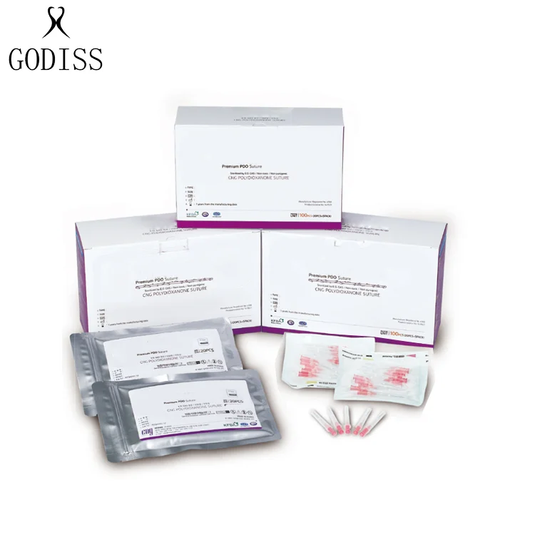 GODISS Горячая продажа Высокое качество асептическая ПДО тег кольцевая резьба Корея ПДО моно резьба подъема 18 г 100 мм 29 г 38 мм ПДО моно нить