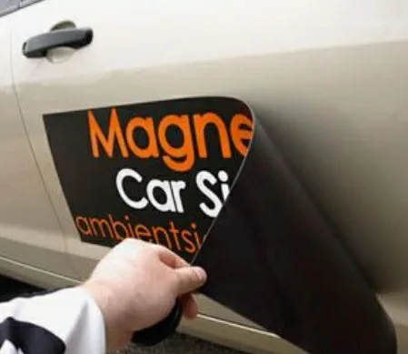 Customized Your Logo Sublimation Blank Car Door Magnetic Sticker Printing Sign For Sale