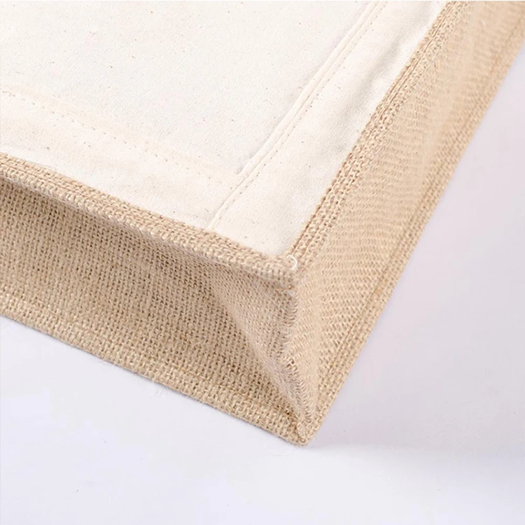 Shopping Bag for Wholesale Eco Jute Tote Hemp Promotional Eco Natural Custom Plain Accept Customized Logo OEM Handled Ruiding