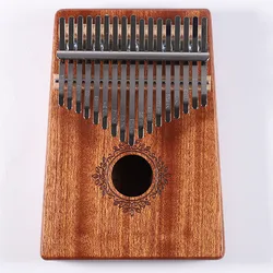 Mahogany Kalimba Sapele kalimba musical instrument 17 Keys Thumb Piano with EVA case