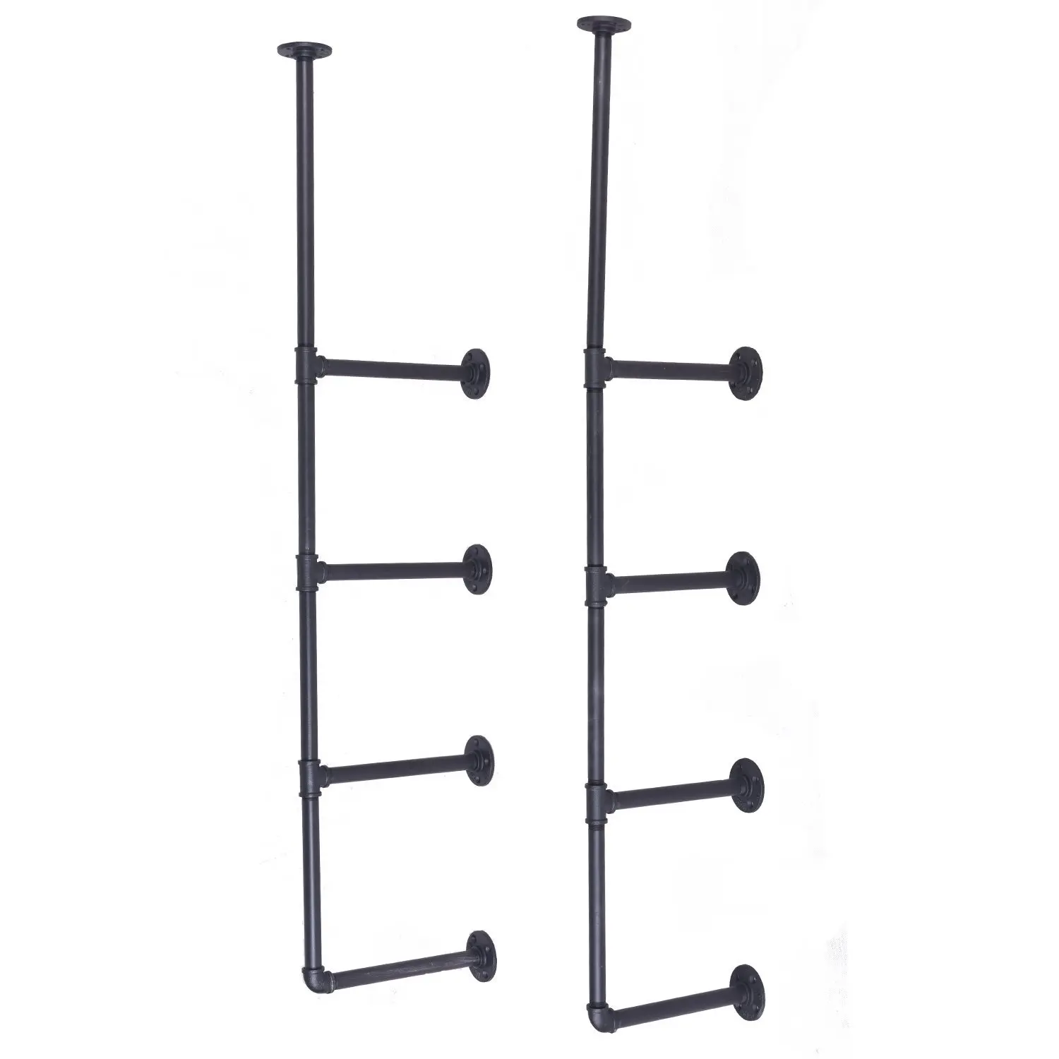 Industrial style wall shelf wrought iron pipe bookshelf wall decoration shelf wall shelf