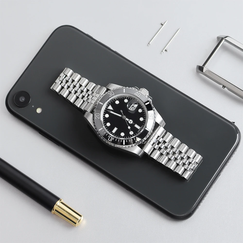 20mm watch straps stainless steel watch band metal watch accessories & parts