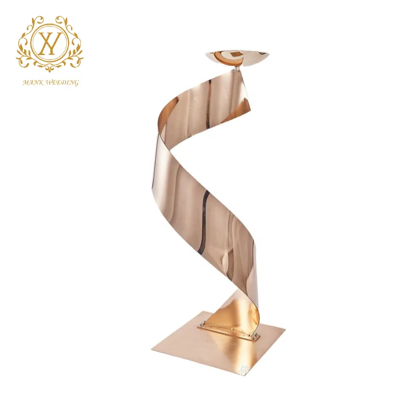 Luxury Tall Geometric Metal Gold Silver Wed Flower Stand Events Decorations Centerpieces For Wedding Table